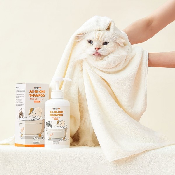 페오펫몰,리스펫랩 강아지 고양이 더 순한 저자극 올인원 샴푸 500ml