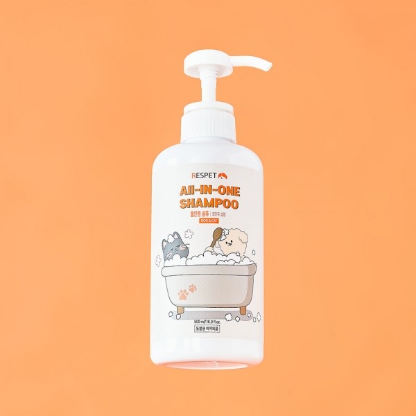 페오펫몰,리스펫랩 강아지 고양이 더 순한 저자극 올인원 샴푸 500ml
