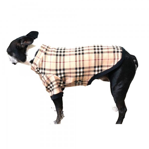 페오펫몰,[꽃길특가]체크안기모 스판티셔츠,강아지옷,스웻셔츠,애견옷,퍼스카프,채크리본