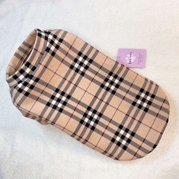 페오펫몰,[꽃길특가]체크안기모 스판티셔츠,강아지옷,스웻셔츠,애견옷,퍼스카프,채크리본