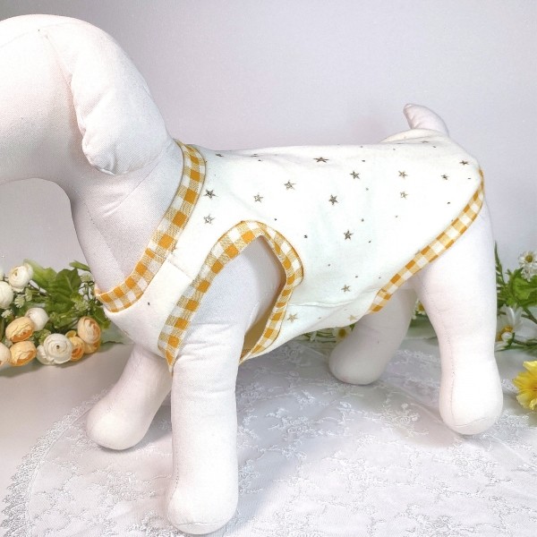 페오펫몰,[새해특가]2장 강아지티셔츠,별, 스트라이프,강아지옷,애견옷,핸드메이드,애견의류