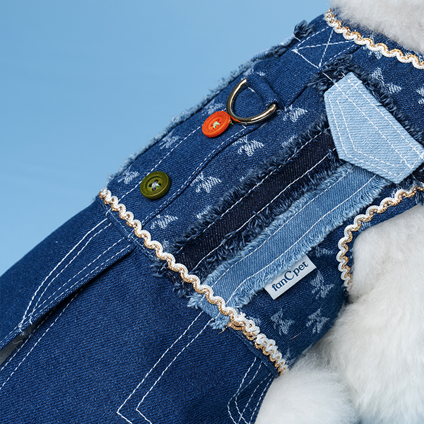 페오펫몰,(Renewal) Denim Harness DeepBlue 데님하네스 딥블루