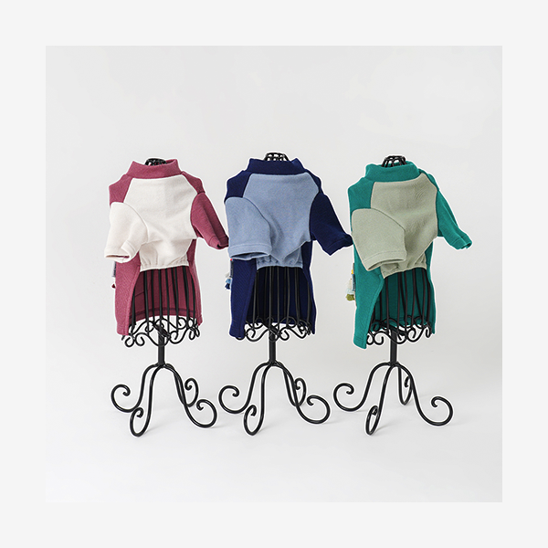 페오펫몰,Two Tone T 투톤 티셔츠 3종 (+이어슈슈)