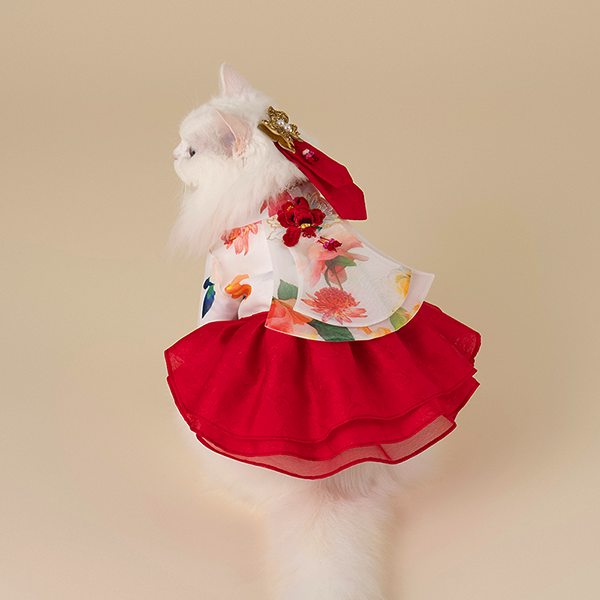 페오펫몰,Hanbok - Red Flower