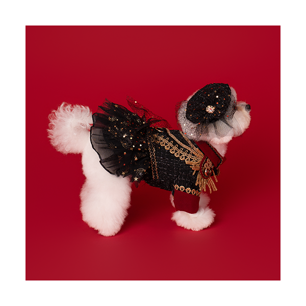 페오펫몰,New Cavalier Tweed Dress 뉴 카발리에 트위드 드레스