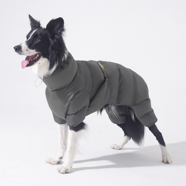 페오펫몰,볼륨 업 올인원 패딩(카키)