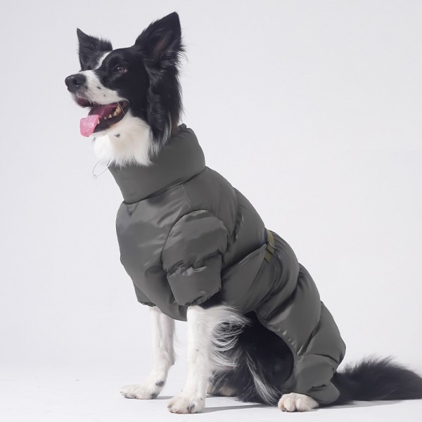 페오펫몰,볼륨 업 올인원 패딩(카키)