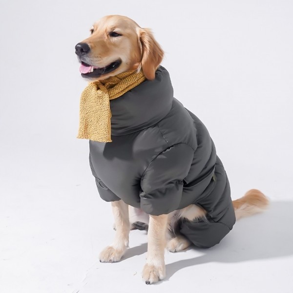 페오펫몰,볼륨 업 올인원 패딩(카키)