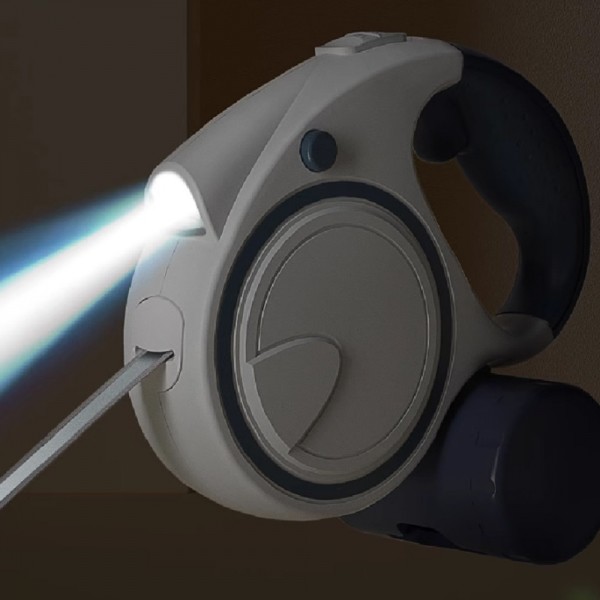 페오펫몰,개과천선 강아지 LED light 자동 리드줄 3M