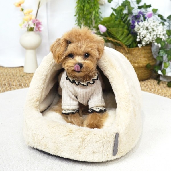 페오펫몰,개과천선 윈터 강아지 동글이 하우스 소형