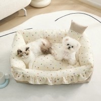 개과천선 플리트 범퍼 쿠션 강아지 방석