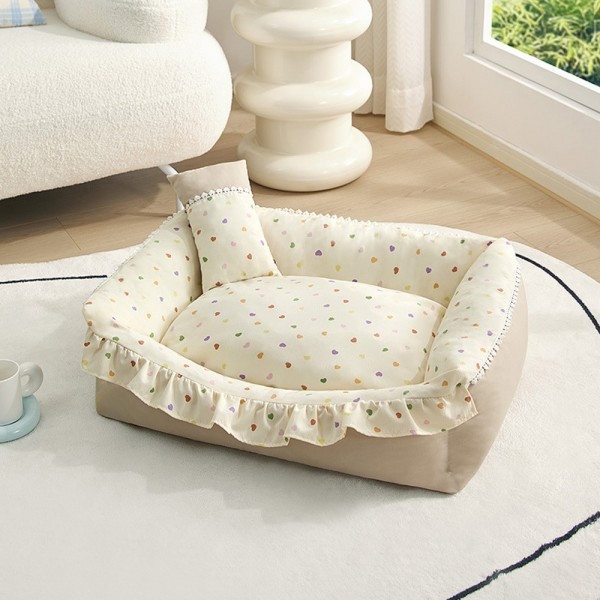 페오펫몰,개과천선 플리트 범퍼 쿠션 강아지 방석
