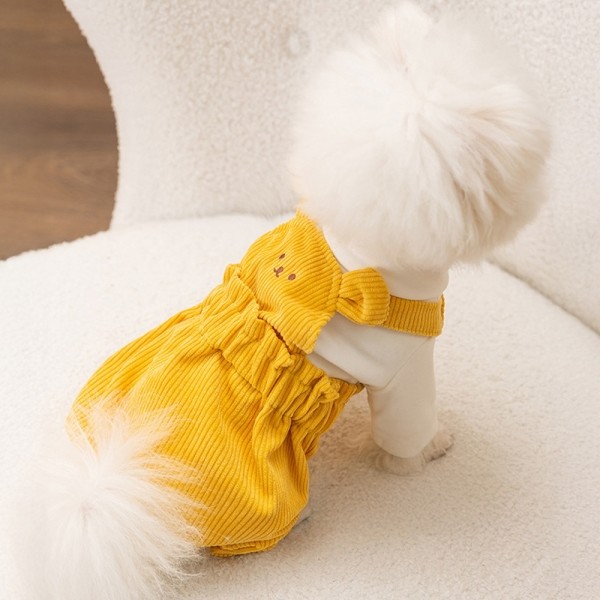 페오펫몰,개과천선 테디 강아지 멜빵탑 세트