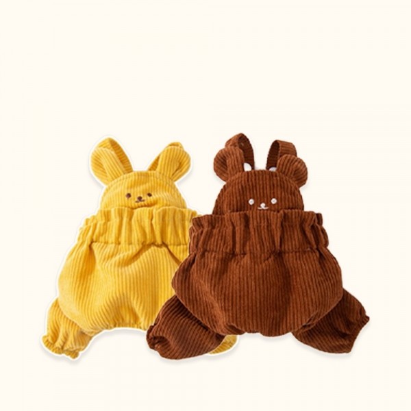 페오펫몰,개과천선 테디 강아지 멜빵탑 세트