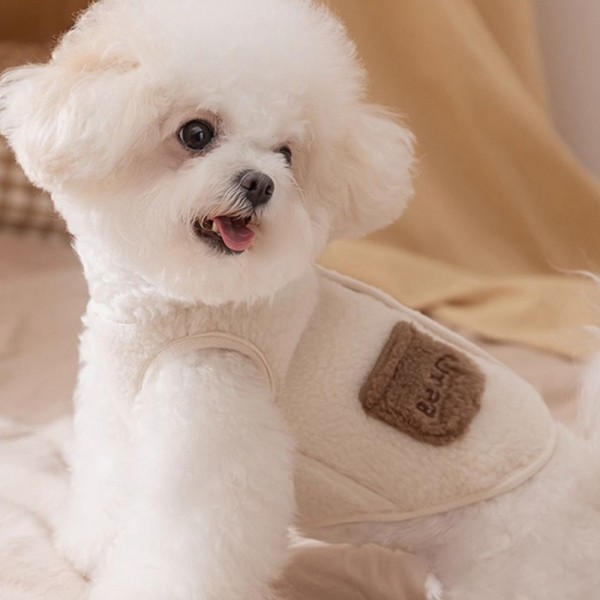 페오펫몰,개과천선 로로베어 뽀글이 반려동물 조끼