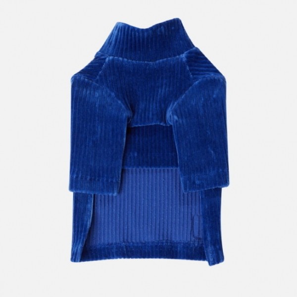 페오펫몰,페딕트 코듀로이 하이넥 티셔츠 블루 (S~XL) [최저가]