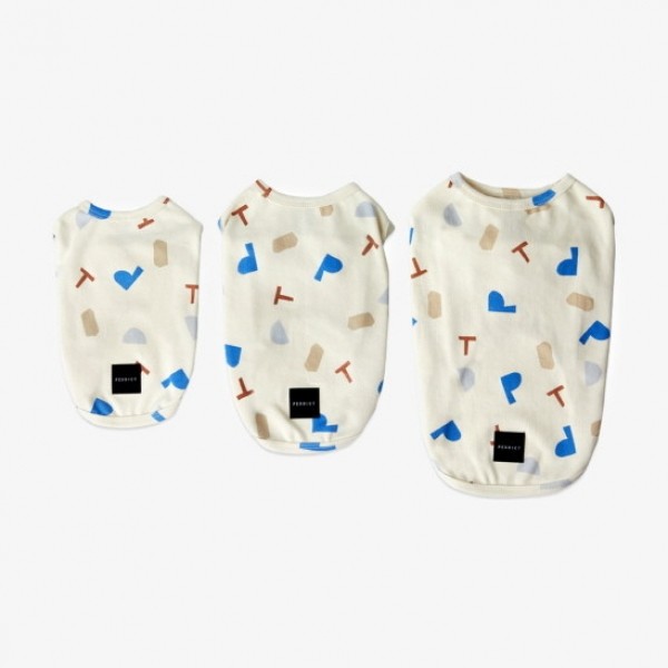 페오펫몰,페딕트 오가닉 프린트 기본 나시 티셔츠 PETER (S~2XL) [최저가]