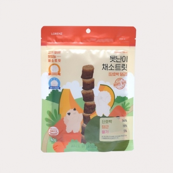 페오펫몰,[로렌츠] 못난이 채소트릿 단호박 당근 60g [최저가]