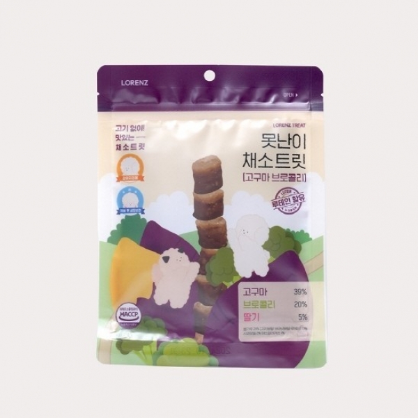 페오펫몰,[로렌츠] 못난이 채소트릿 고구마 브로콜리 60g [최저가]