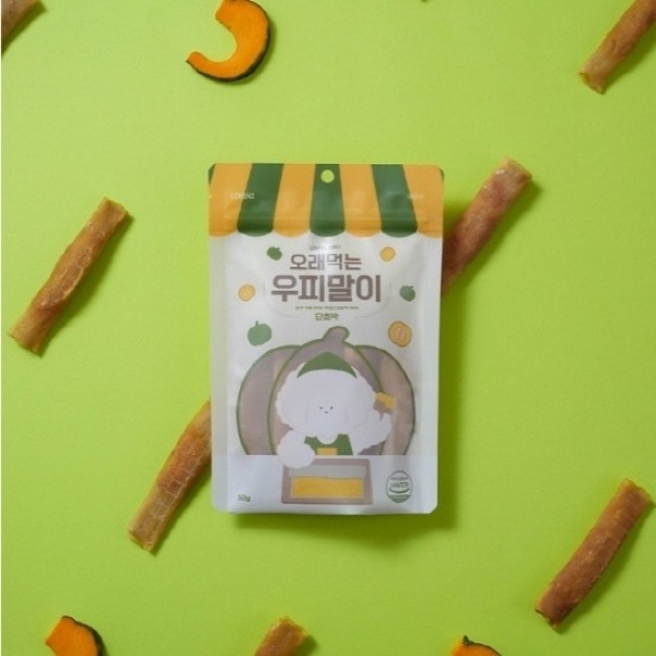 페오펫몰,[로렌츠] 강아지 간식 오래먹는 우피말이 단호박 50g [최저가]