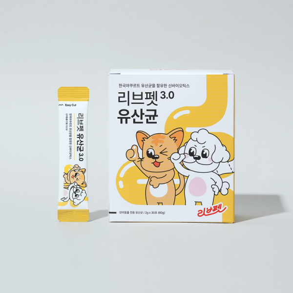 페오펫몰,[리브펫] 유산균 3.0 스틱포 60g [최저가]