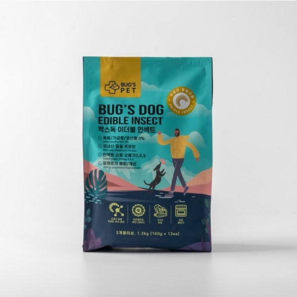 페오펫몰,벅스펫 벅스독 프리미엄 이더블 인섹트 1.2kg [최저가]