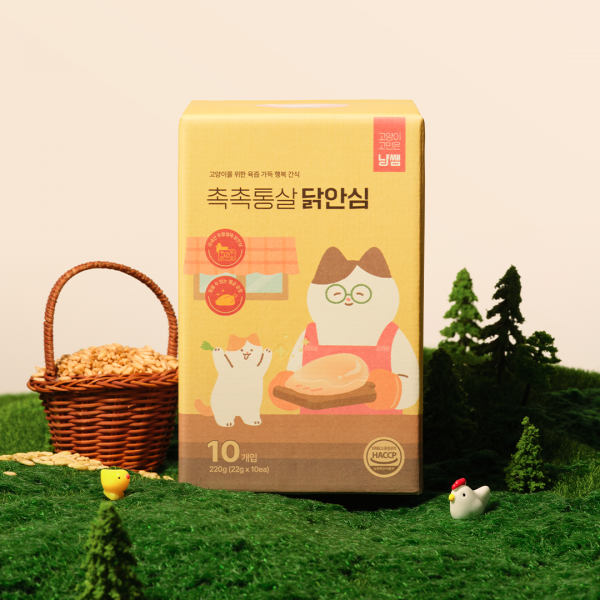 페오펫몰,[따스한특가][핏펫] 냥쌤 레시피 육즙 가득 촉촉한 통살 닭 안심 10개입(22g*10ea)