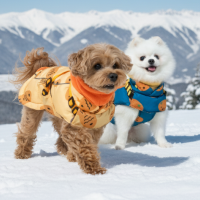 [핏펫] 착-붙 리얼 하네스 강아지 패딩 3종 택 1 (북극곰/감귤/붕어빵)