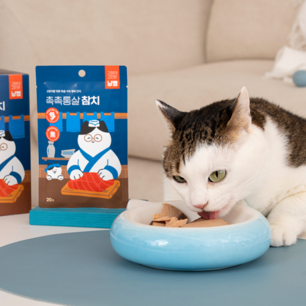 페오펫몰,[꽃길특가][핏펫] 냥쌤 고양이간식 촉촉 통살 참치 20g [1p/10p]