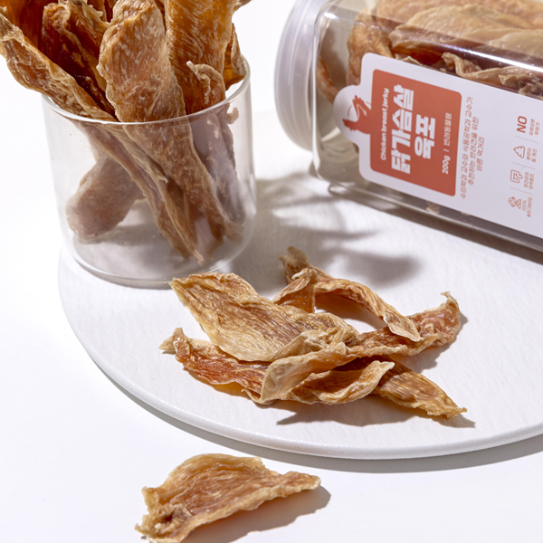 [바른멍쿡] 1+1 국산 닭가슴살 육포 (100g)