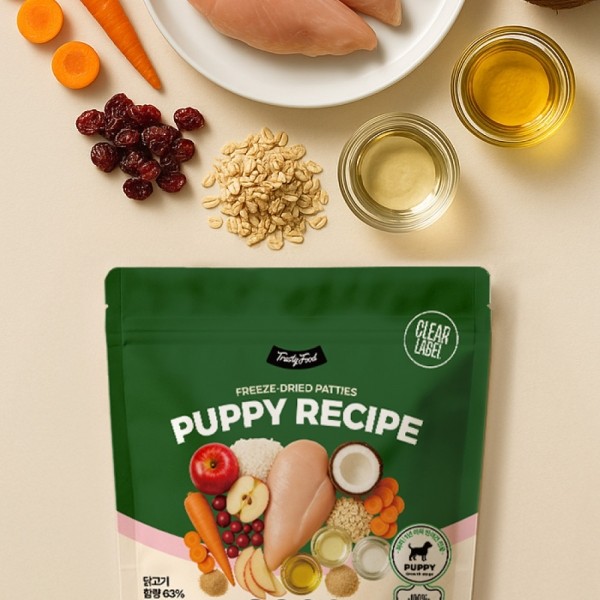 페오펫몰,[댕캉스특가] 트러스티푸드 동결건조 사료  치킨패티 퍼피 150g [최저가]