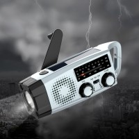 [테라톤] 디큐브 서바이복스 자가발전 태양광 재난 라디오 FM AM 단파 휴대용