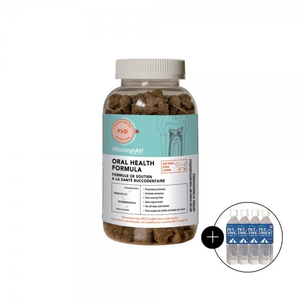 페오펫몰,마이크로신 도그 구강 건강 120g 펫스웨이트 증정 500ml 4개
