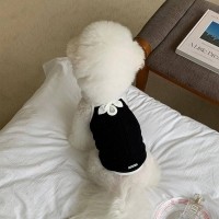 딩동펫 반려동물 로맨틱 리본 나시 티셔츠