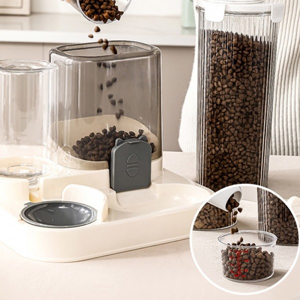 페오펫몰,딩동펫 반려동물 투명 계량컵 밀폐 사료통