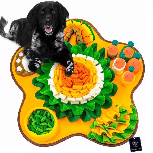 페오펫몰,딩동펫 강아지 플라워 당근밭 노즈워크 매트