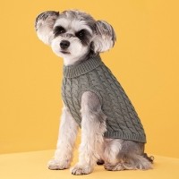딩동펫 반려동물 꽈배기 스웨터 목폴라 니트