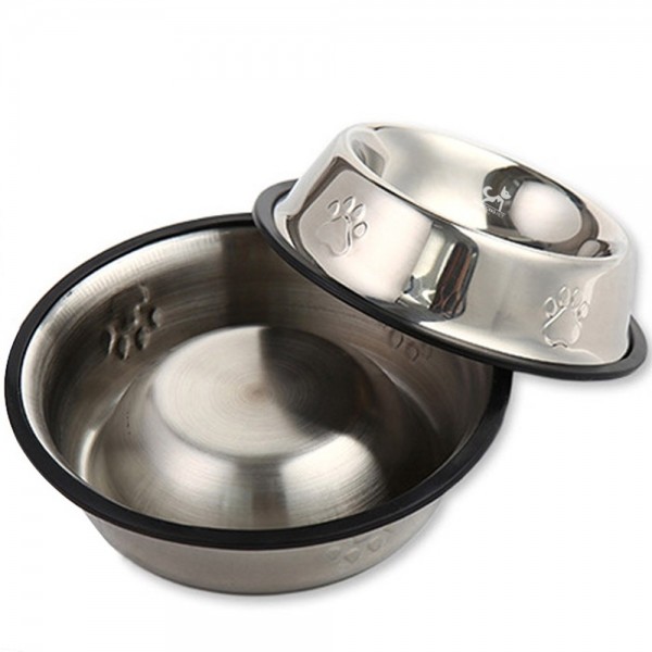 페오펫몰,딩동펫 반려동물 퓨어 스텐 그릇 식기 2p