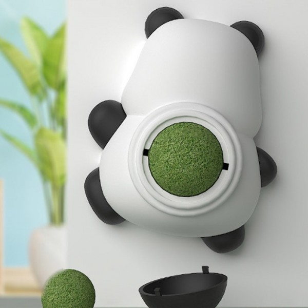 페오펫몰,딩동펫 고양이 판다 회전 캣닢볼 장난감 2P 세트