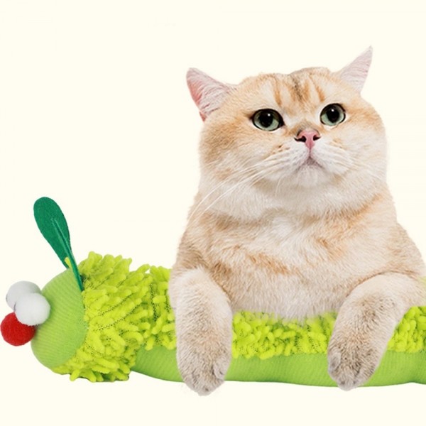 페오펫몰,딩동펫 고양이 캣닢 꼬불꼬불 애벌레 애착인형